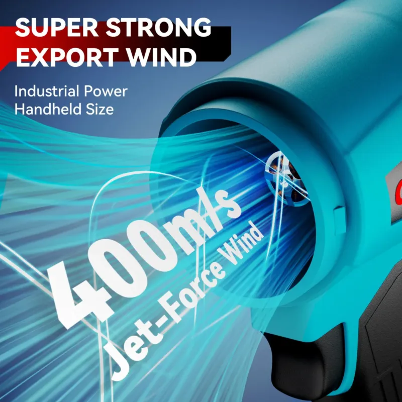 Lehepuhur, 4000 W, 2 akut ja laadija