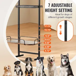Lemmikloomade söötmisjaam hoiuruumiga, 49,0 x 27,9 cm, 500 x 279,4 mm — pilt 3