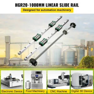 Lineaarne juhtrööbas 2 tk HGR20-1000mm lineaarne liugrööbas koos 1 tk — pilt 2