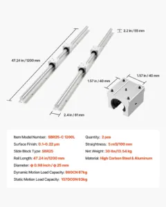 Lineaarrööpa komplekt, 2 tk, 1200 mm — pilt 7