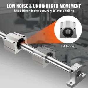 Lineaarsete juhtrööbaste komplekt, 1200 mm, 2 tk — pilt 4