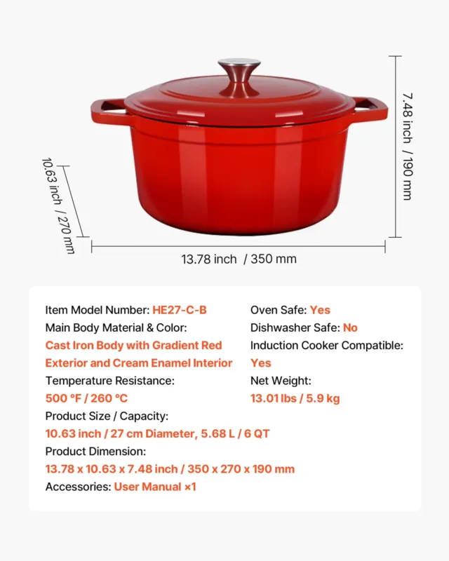 Malmpott 5,7 L, HE27-C-B