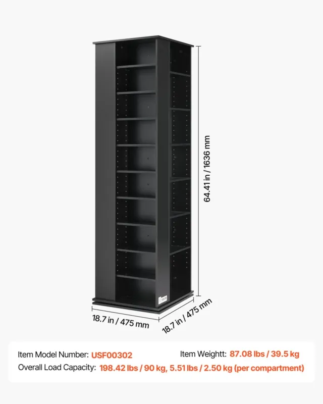 Meediakapp, 475 x 475 x 1636 mm, 39,5 kg