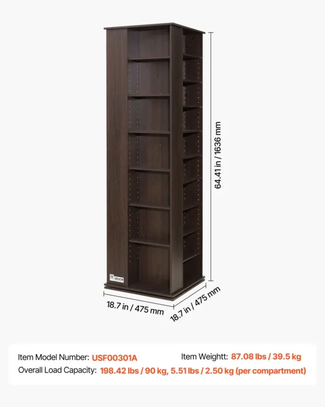 Meediakapp, 475 x 475 x 1636 mm, 39,5 kg