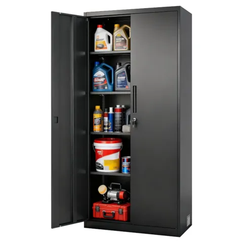 Metallist hoiukapp, 175 cm, 5 tasandit