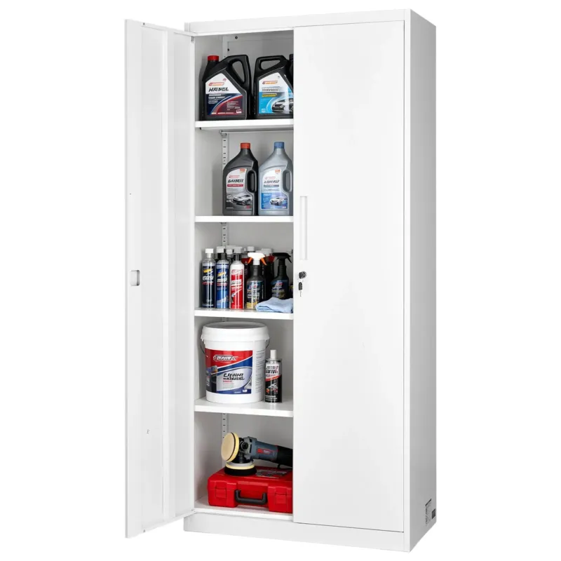Metallist hoiukapp, 175 cm, 5 tasandit