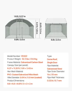 Metallist kanakuudi, 2,99 x 1,98 x 1,98 m, 2,54 cm — pilt 7