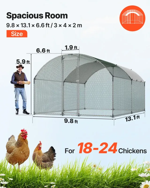 Metallist kanakuudi, 2,99 x 3,99 x 1,98 m, 2,54 cm