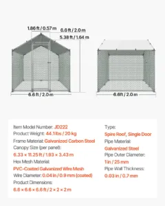 Metallist kanakuudi, 2 x 2 x 2 m, 2,54 cm — pilt 7