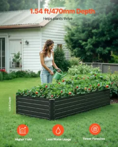 Metallist kõrgpeenar, 2,04 x 0,91 x 0,46 m, 0,4 mm — pilt 2