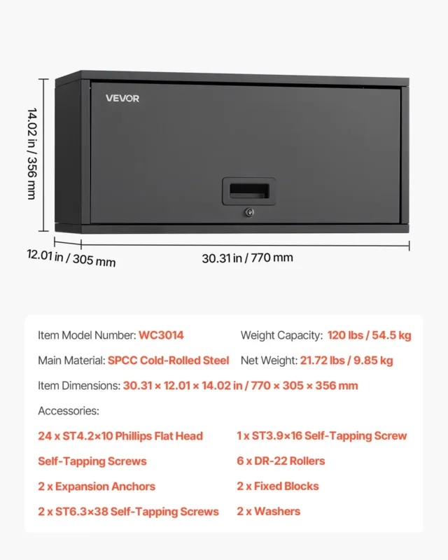 Metallist seinakapp, 77 W, 54,5 kg