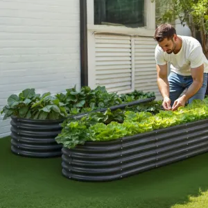 Metallist tõstetud aiapeenar, 2,0 x 0,6 x 0,4 m, 0,4 mm — pilt 8