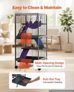 Metallist väikeloomade puur 113 cm — pilt 6