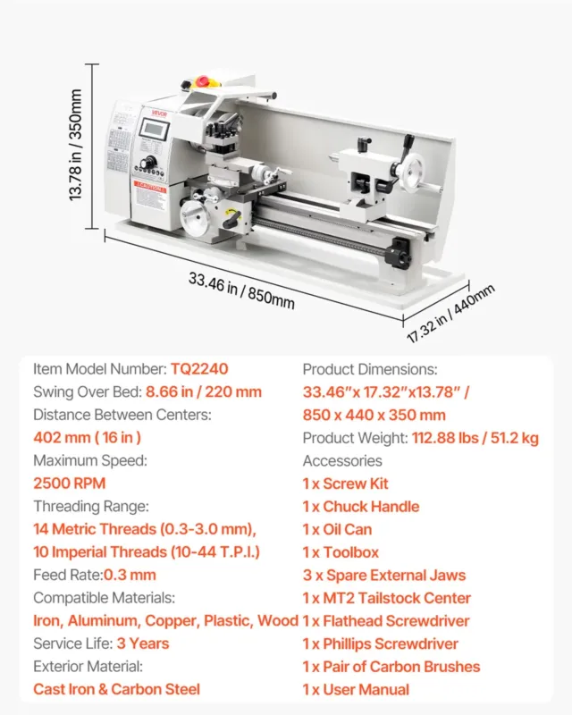 Metallitreipink 220 x 402 mm 650W lauatreipink muudetava kiirusega