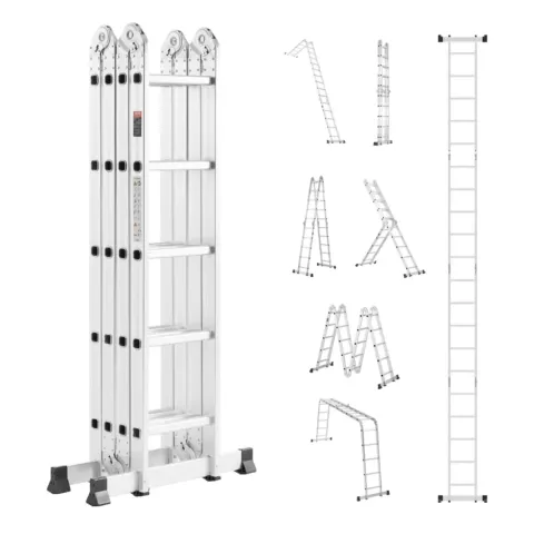 Mitmeotstarbeline kokkupandav redel, 17,8 cm, 5,79 m