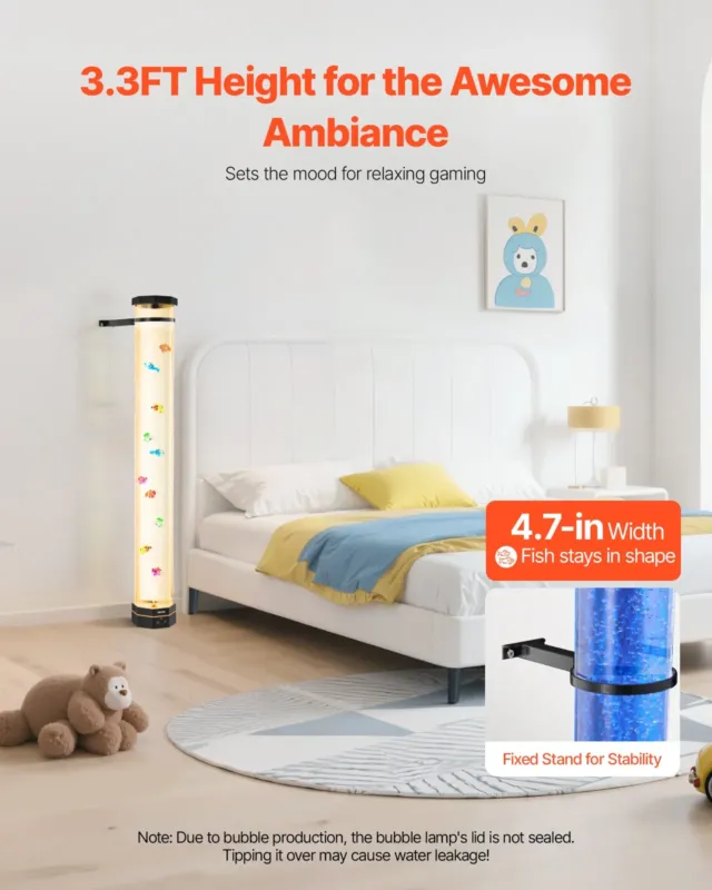 Mullitoruga lamp 16 värvi 1 m sensoorne akvaariumilamp rahustavaks