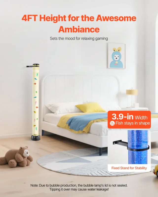 Mullitoruga lamp 16 värvi 120 cm sensoorne akvaariumilamp rahustavaks