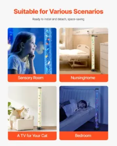 Mullitoruga lamp 16 värvi 120 cm sensoorne akvaariumilamp rahustavaks — pilt 6