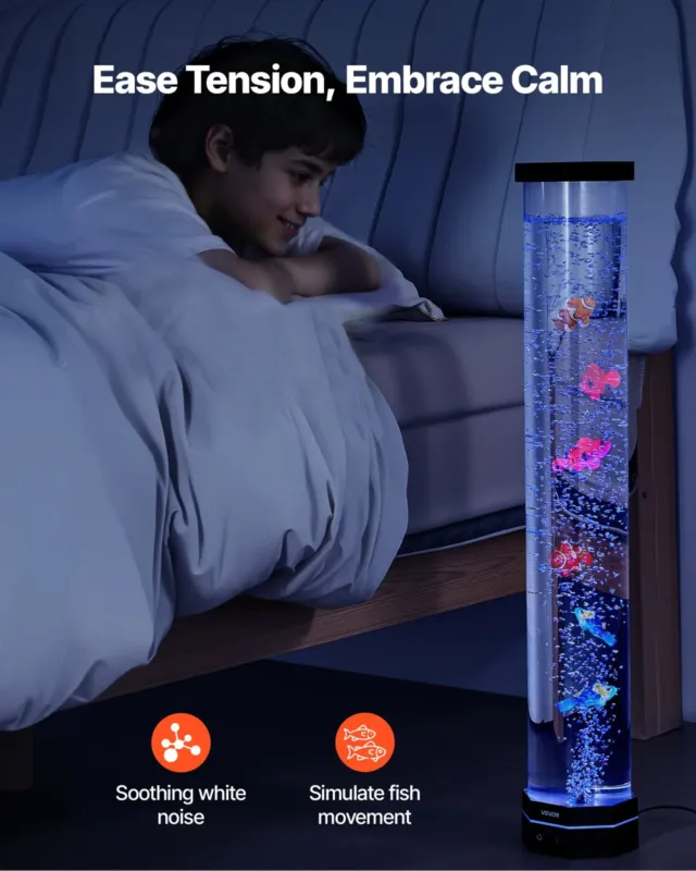 Mullitoruga lamp 16 värvi 80 cm sensoorne akvaariumilamp rahustavaks