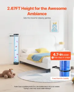 Mullitoruga lamp 16 värvi 80 cm sensoorne akvaariumilamp rahustavaks — pilt 4