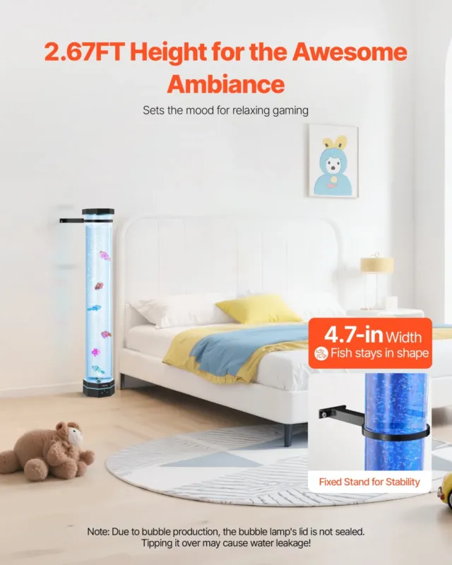 Mullitoruga lamp 16 värvi 80 cm sensoorne akvaariumilamp rahustavaks