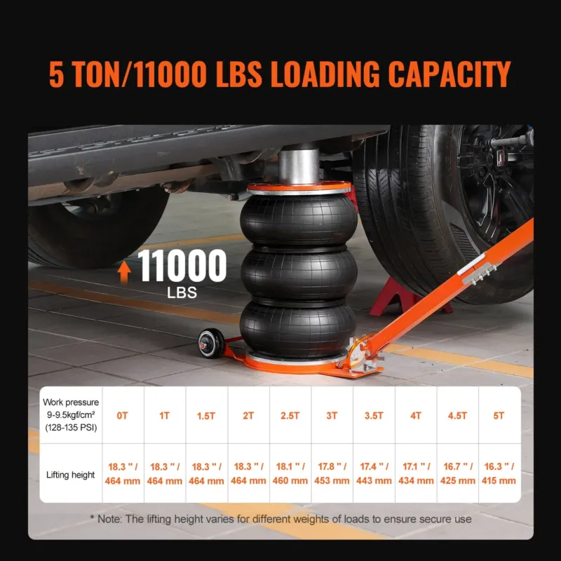 Õhktõstuk, 4990 kg, 554 mm