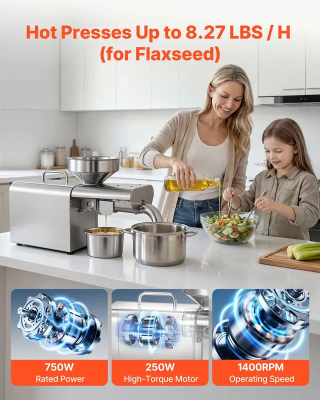Õlipress 3,75 kg/h, 750 W, 250w-888A