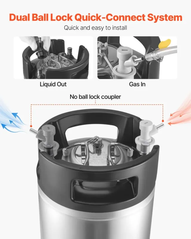 Õllevaat ball lock 18,9 L, 1 tk