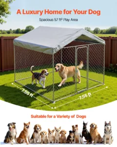 Õuekoerakuut, 2,3 x 2,3 x 2,15 m, 35,85 kg — pilt 4