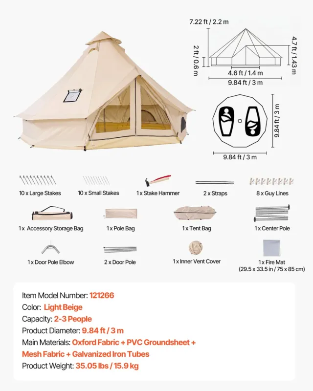 Oxfordi kelluketelk, 3 m, 15,9 kg