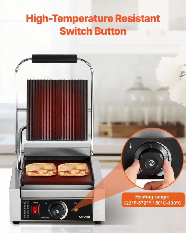 Paninigrill 1800 W, 22 x 23 cm