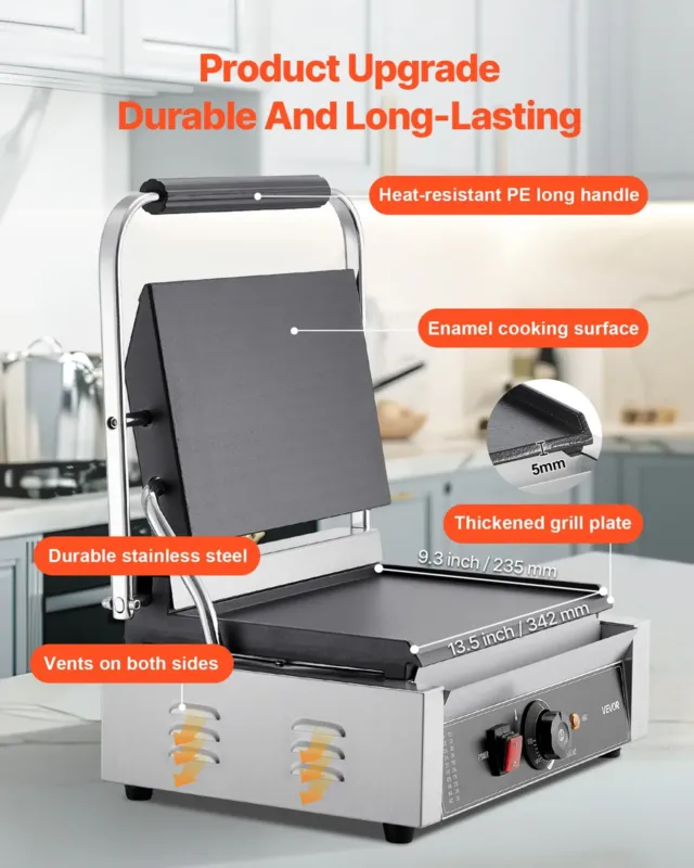 Paninigrill 2200 W, 34 x 23 cm