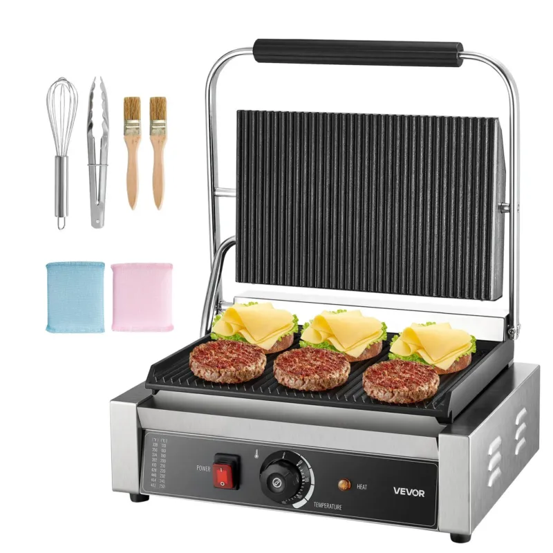 Paninigrill 2200 W, 34 x 23 cm, täissoonega