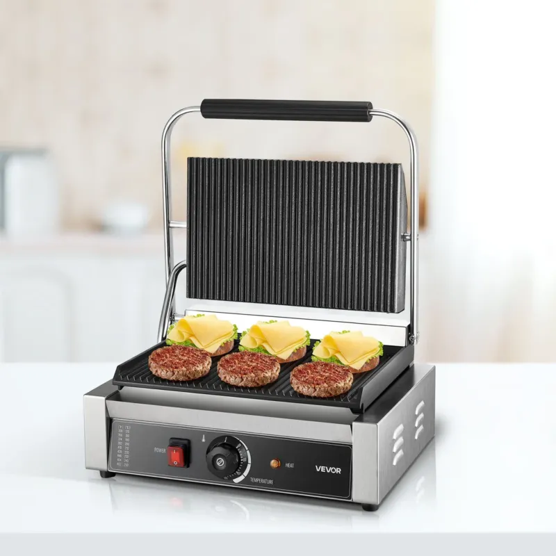 Paninigrill 2200 W, 34 x 23 cm, täissoonega