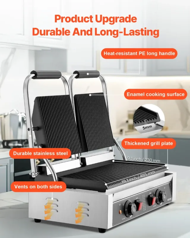 Paninigrill 3600 W, 48 x 23 cm