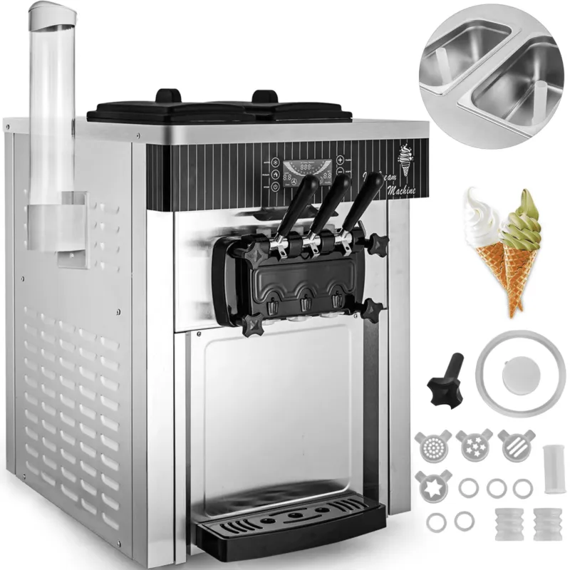 Pehme jäätise masin 2200 W, 28,0 L