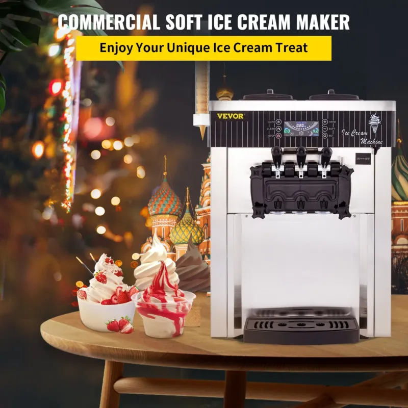 Pehme jäätise masin 2200 W, 28,0 L