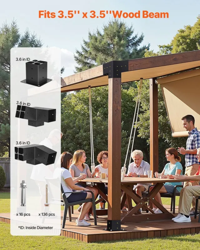 Pergola komplekt, 10,2 x 10,2 cm, 92 x 92 mm