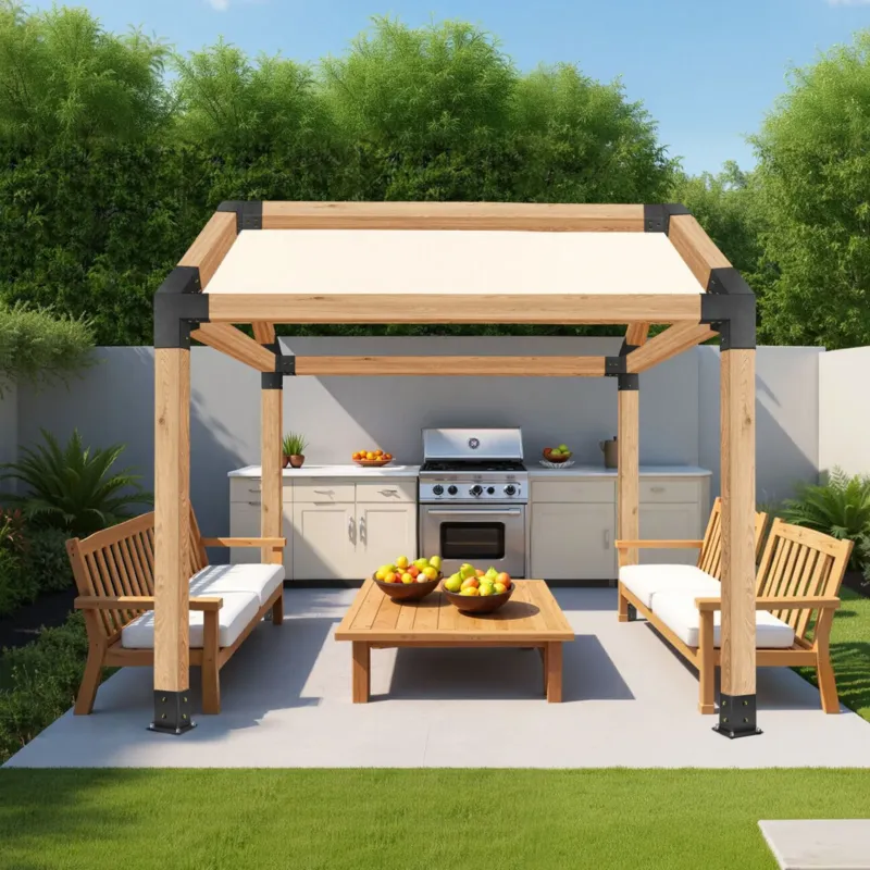 Pergola komplekt, 10,2 x 10,2 cm, 92 x 92 mm