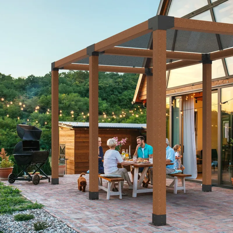 Pergola komplekt, 10,2 x 10,2 cm, 92 x 92 mm
