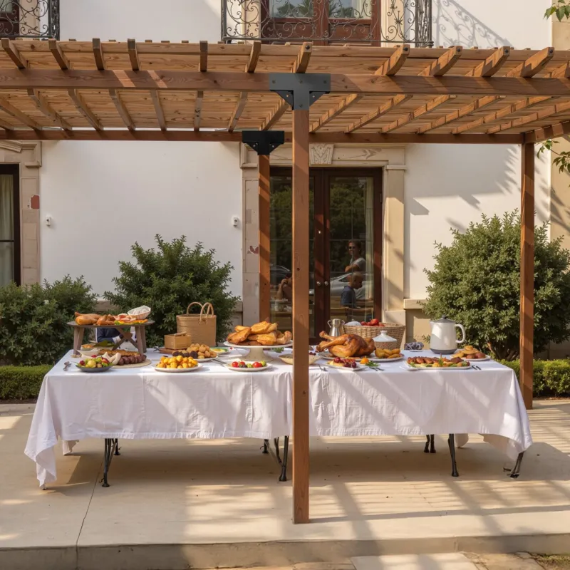 Pergola komplekt 4-pakk, 4 tk, 92 x 92 mm