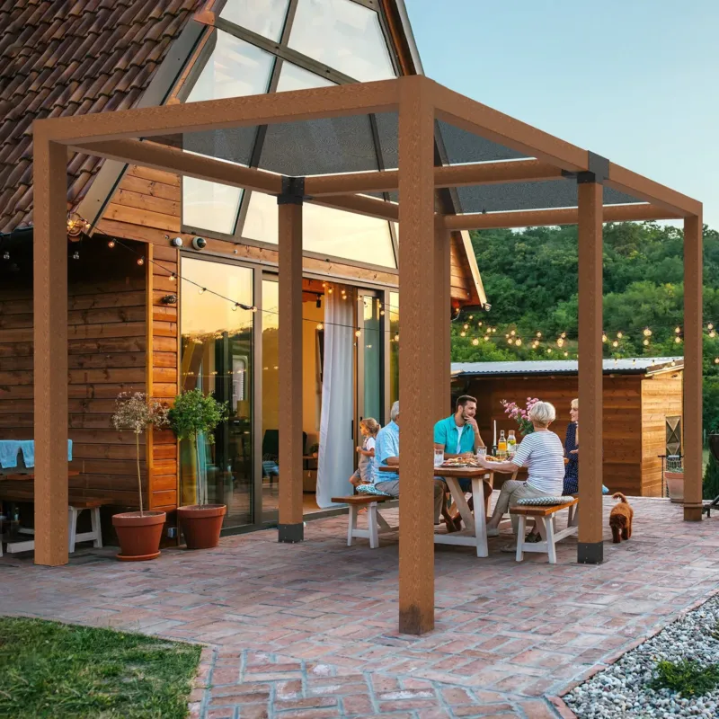 Pergola kronsteinikomplekt, 10,2 x 10,2 cm, 2 tk