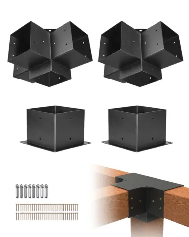 Pergola kronsteinikomplekt, 15,2 x 15,2 cm, 142 x 142 mm