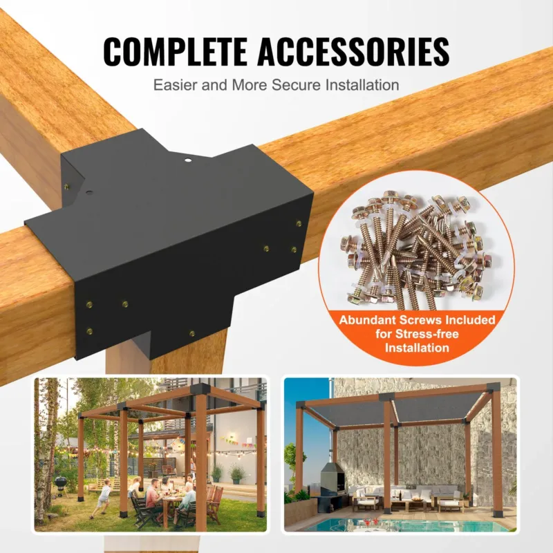 Pergola kronsteinikomplekt 6''x6'' (sisuse mõõt 5,6x5,6), 2 tk, 15,2 x 15,2 cm