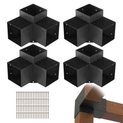 Pergola kronsteinikomplekt 6''x6'' (sisuse suurus 5,6x5,6), 4 tk, 15,2 x 15,2 cm