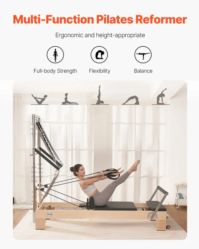 Pilatese reformer, 181 kg, 2400 x 735 x 1990 mm