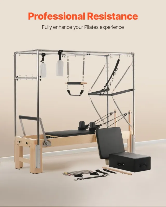 Pilatese reformer, 181 kg, 2400 x 860 x 2130 mm