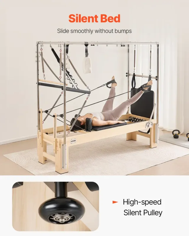 Pilatese reformer, 181 kg, 2400 x 860 x 2130 mm