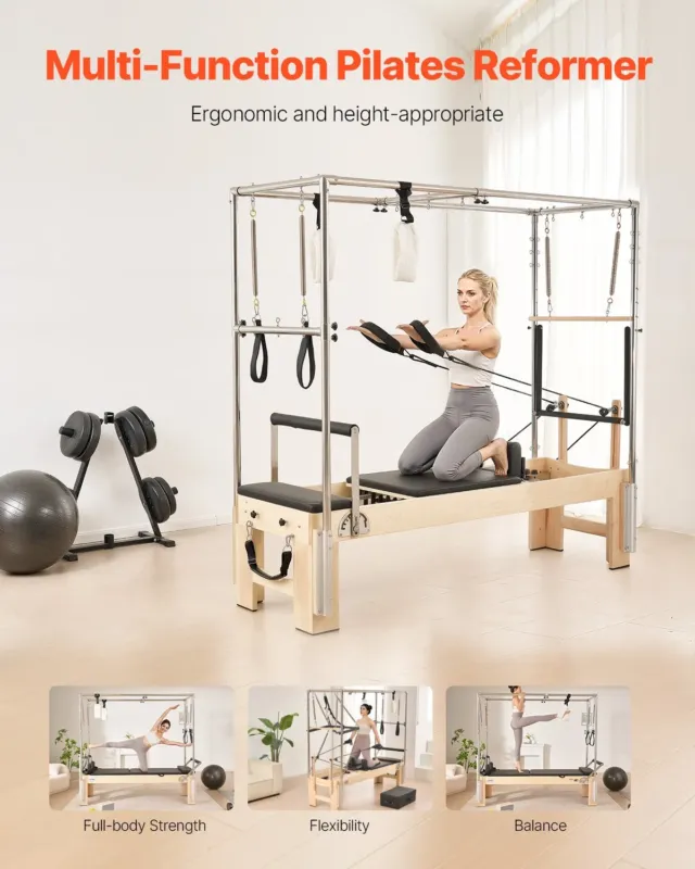 Pilatese reformer, 181 kg, 2400 x 860 x 2130 mm
