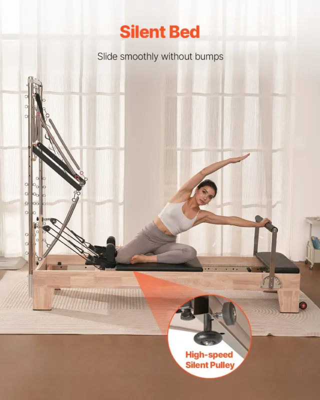 Pilatese reformer, 181 kg, 2430 x 730 x 1990 mm
